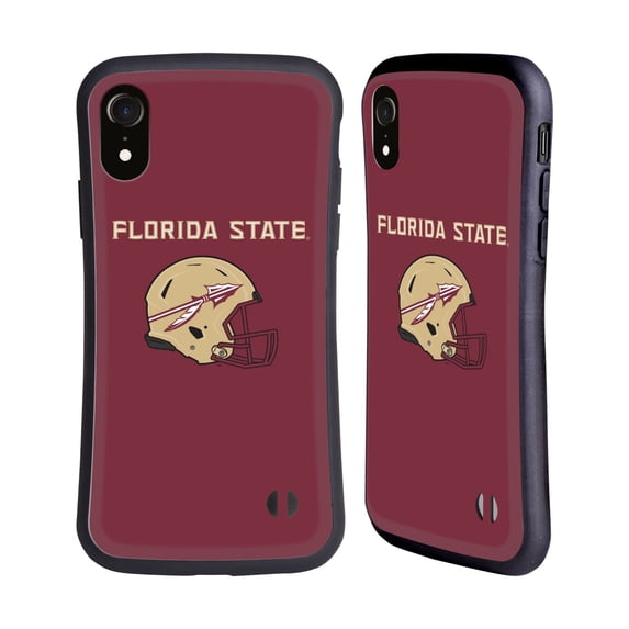 Head Case Designs Officially Licensed Florida State University FSU Florida State University Helmet Logotype Hybrid Case Compatible with Apple iPhone XR