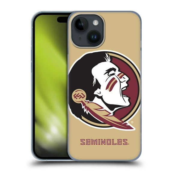Head Case Designs Officially Licensed Florida State University FSU Florida State University Oversized Icon Hard Back Case Compatible with Apple iPhone 15