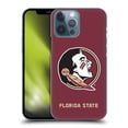 thumbnail image 1 of Head Case Designs Officially Licensed Florida State University FSU Florida State University Plain Hard Back Case Compatible with Apple iPhone 13 Pro Max, 1 of 7