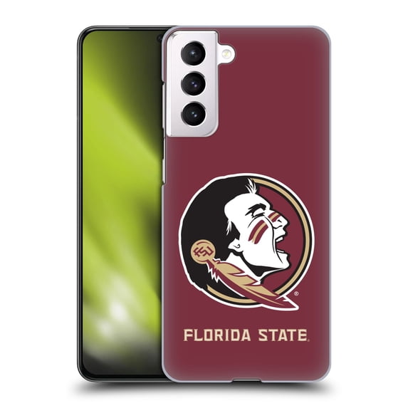 Head Case Designs Officially Licensed Florida State University FSU Florida State University Plain Hard Back Case Compatible with Samsung Galaxy S21 5G