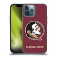 thumbnail image 1 of Head Case Designs Officially Licensed Florida State University FSU Florida State University Plain Soft Gel Case Compatible with Apple iPhone 13 Pro Max, 1 of 7