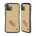 thumbnail image 1 of Head Case Designs Officially Licensed Florida State University FSU Florida State University Seminoles Hybrid Case Compatible with Apple iPhone 14 Pro Max, 1 of 7