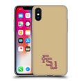 thumbnail image 1 of Head Case Designs Officially Licensed Florida State University FSU Florida State University Seminoles Soft Gel Case Compatible with Apple iPhone X / iPhone XS, 1 of 7
