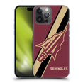 thumbnail image 1 of Head Case Designs Officially Licensed Florida State University FSU Florida State University Stripes Hard Back Case Compatible with Apple iPhone 14 Pro Max, 1 of 7