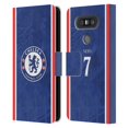 thumbnail image 1 of Head Case Designs Officially Licensed Chelsea Football Club 2025/26 Players Home Kit Pedro Neto Leather Wallet Case Compatible with LG Q8, 1 of 6