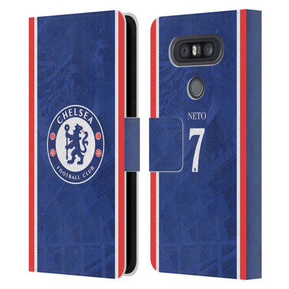 Head Case Designs Officially Licensed Chelsea Football Club 2025/26 Players Home Kit Pedro Neto Leather Wallet Case Compatible with LG Q8