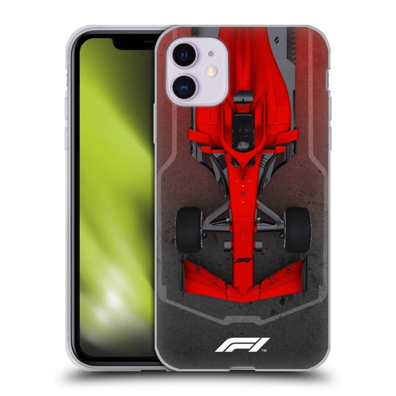 Head Case Designs Officially Licensed Formula 1 F1 Cars Top Hot Red Soft Gel Case Compatible with Apple iPhone 11