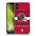 thumbnail image 1 of Head Case Designs NFL Tampa Bay Buccaneers Graphics Helmet Typography Soft Gel Case for Apple iPhone X / iPhone XS, 1 of 7