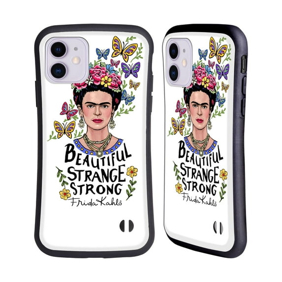 Head Case Designs Officially Licensed Frida Kahlo Art & Quotes Beautiful Woman Hybrid Case Compatible with Apple iPhone 11