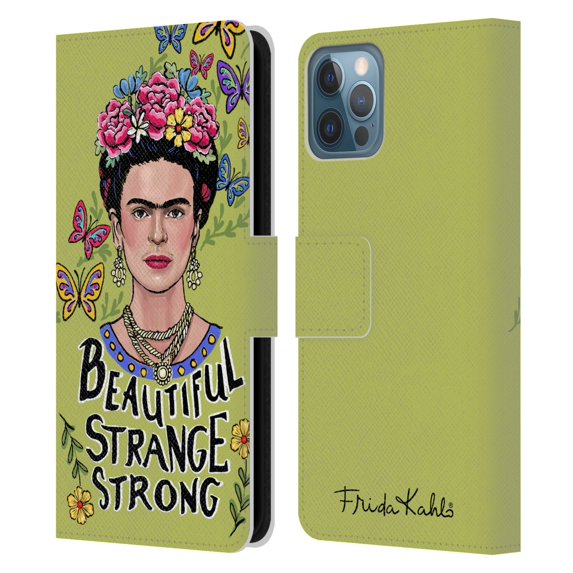 Head Case Designs Officially Licensed Frida Kahlo Art & Quotes Beautiful Woman Leather Book Wallet Case Cover Compatible with Apple iPhone 12 / iPhone 12 Pro