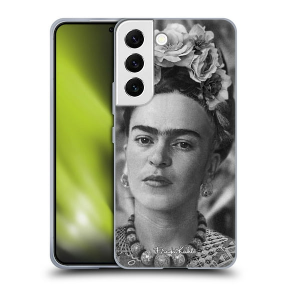 Head Case Designs Officially Licensed Frida Kahlo Portraits And Quotes Floral Headdress Soft Gel Case Compatible with Samsung Galaxy S22 5G
