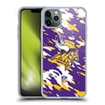 thumbnail image 1 of Head Case Designs NFL Minnesota Vikings Logo Camou Soft Gel Case for Apple iPhone 11 Pro Max, 1 of 7