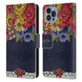 thumbnail image 1 of Head Case Designs Officially Licensed Frida Kahlo Red Florals Blooms Leather Book Wallet Case Cover Compatible with Apple iPhone 14, 1 of 6
