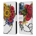 thumbnail image 1 of Head Case Designs Officially Licensed Frida Kahlo Red Florals Bunch Leather Book Wallet Case Cover Compatible with Apple iPhone 12 / iPhone 12 Pro, 1 of 6