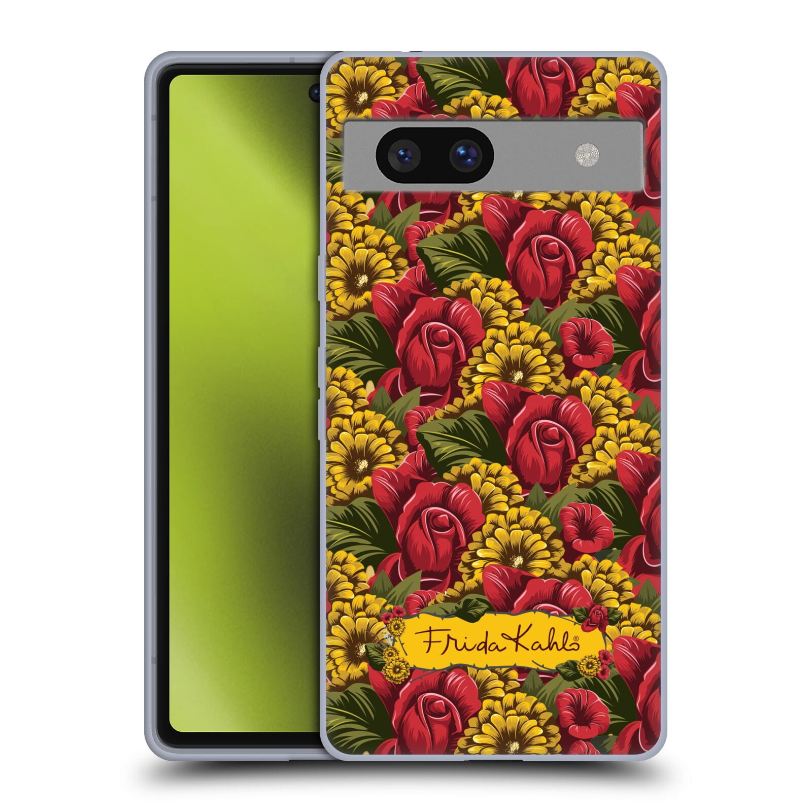 Head Case Designs Licenza Ufficiale Frida Kahlo Boccioli Floreali Tipogragia Custodia in Gel [Protezione di Grado Militare] Compatibile con Samsung Galaxy A35 5G