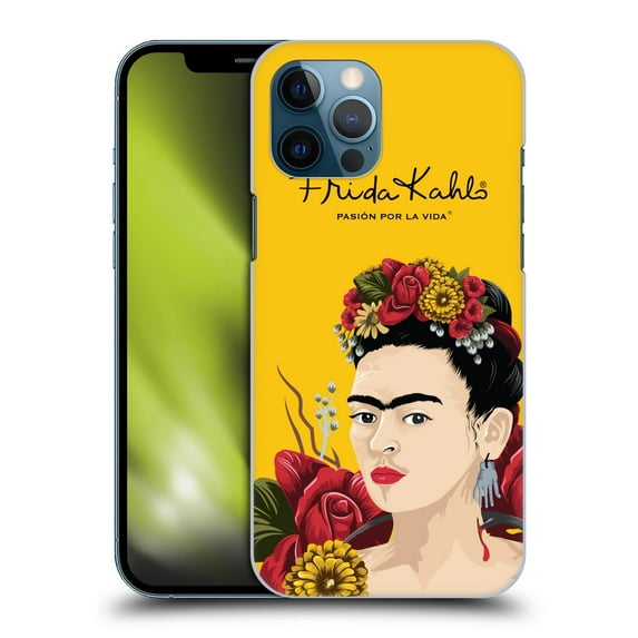 Head Case Designs Officially Licensed Frida Kahlo Red Florals Portrait Hard Back Case Compatible with Apple iPhone 12 Pro Max