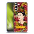 thumbnail image 1 of Head Case Designs Officially Licensed Frida Kahlo Red Florals Portrait Pattern Soft Gel Case Compatible with Samsung Galaxy S21 5G, 1 of 7