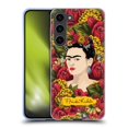 thumbnail image 1 of Head Case Designs Officially Licensed Frida Kahlo Red Florals Portrait Pattern Soft Gel Case Compatible with Samsung Galaxy S23+ 5G, 1 of 7
