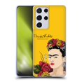 thumbnail image 1 of Head Case Designs Officially Licensed Frida Kahlo Red Florals Portrait Soft Gel Case Compatible with Samsung Galaxy S21 Ultra 5G, 1 of 7
