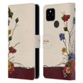 thumbnail image 1 of Head Case Designs Officially Licensed Frida Kahlo Red Florals Shrub Leather Book Wallet Case Cover Compatible with Google Pixel 4a 5G, 1 of 6
