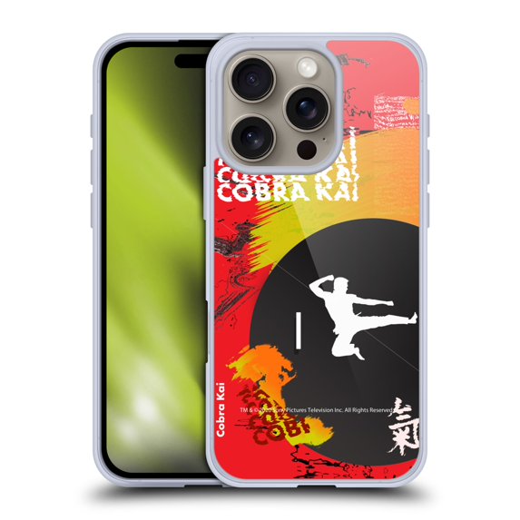 Head Case Designs Officially Licensed Cobra Kai Composed Art Season 1 Soft Gel Case Compatible with Apple iPhone 16 Pro