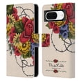 thumbnail image 1 of Head Case Designs Officially Licensed Frida Kahlo Red Florals Vine Leather Book Wallet Case Cover Compatible with Google Pixel 8, 1 of 6