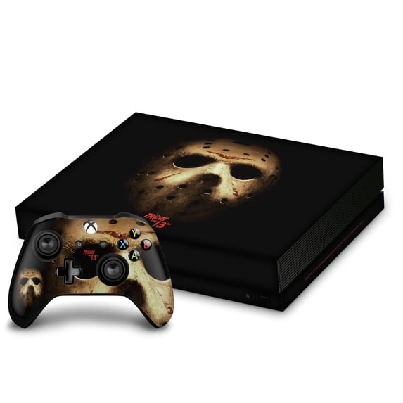 Head Case Designs Officially Licensed Friday the 13th 2009 Graphics Jason Voorhees Poster Vinyl Sticker Skin Decal Cover Compatible with Microsoft Xbox One X Bundle