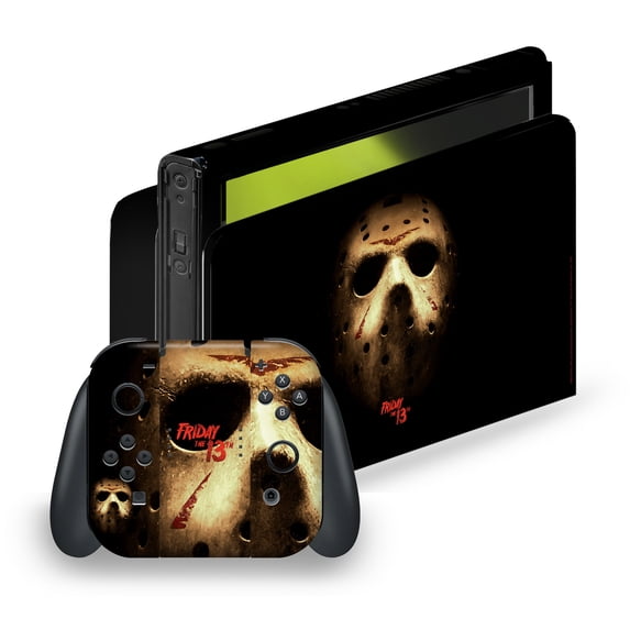 Head Case Designs Officially Licensed Friday the 13th 2009 Graphics Jason Voorhees Poster Vinyl Sticker Skin Decal Cover Compatible with Nintendo Switch OLED
