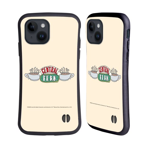 Head Case Designs Officially Licensed Friends TV Show Iconic Central Perk Hybrid Case Compatible with Apple iPhone 15