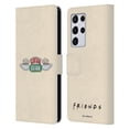 thumbnail image 1 of Head Case Designs Officially Licensed Friends TV Show Iconic Central Perk Leather Book Wallet Case Cover Compatible with Samsung Galaxy S21 Ultra 5G, 1 of 6
