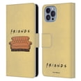 thumbnail image 1 of Head Case Designs Officially Licensed Friends TV Show Iconic Couch Leather Book Wallet Case Cover Compatible with Apple iPhone 14, 1 of 6