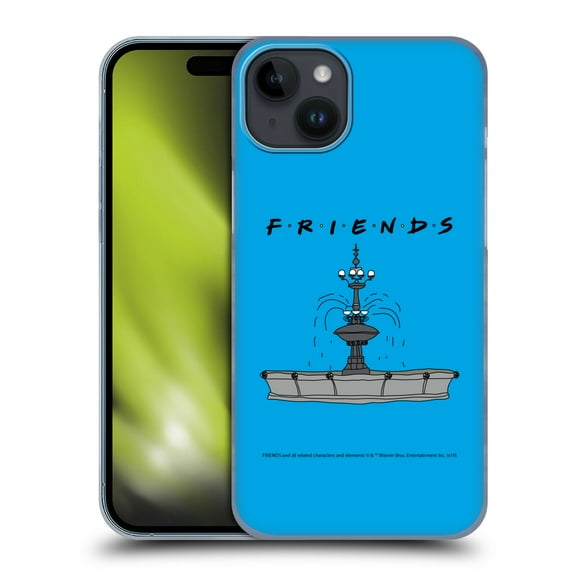 Head Case Designs Officially Licensed Friends TV Show Iconic Fountain Hard Back Case Compatible with Apple iPhone 15 Plus