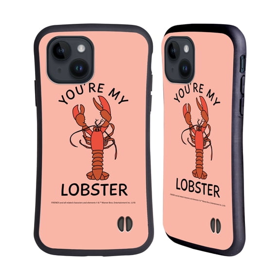 Head Case Designs Officially Licensed Friends TV Show Iconic Lobster Hybrid Case Compatible with Apple iPhone 15