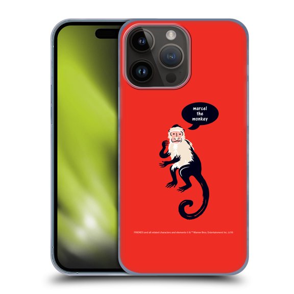 Head Case Designs Officially Licensed Friends TV Show Iconic Marcel The Monkey Hard Back Case Compatible with Apple iPhone 15 Pro Max