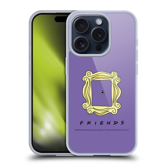 Head Case Designs Friends TV Show Iconic Peephole Frame Soft Gel Case for Apple iPhone 15 Pro