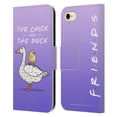 thumbnail image 1 of Head Case Designs Officially Licensed Friends TV Show Key Art Chick And Duck Leather Book Wallet Case Cover Compatible with Apple iPhone 7 / 8 / SE 2020 & 2022, 1 of 6