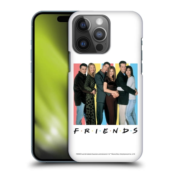 Head Case Designs Officially Licensed Friends TV Show Logos Cast Hard Back Case Compatible with Apple iPhone 14 Pro