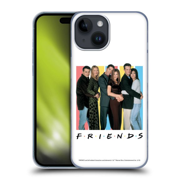 Head Case Designs Officially Licensed Friends TV Show Logos Cast Hard Back Case Compatible with Apple iPhone 15