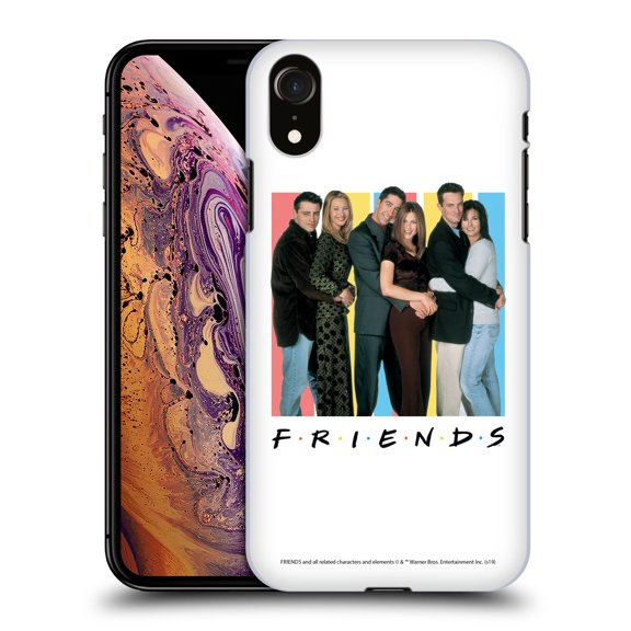 Head Case Designs Officially Licensed Friends TV Show Logos Cast Hard Back Case Compatible with Apple iPhone XR