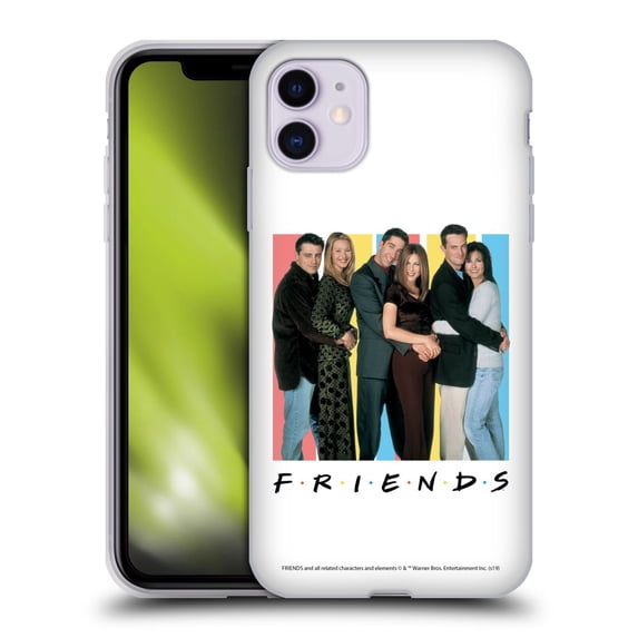 Head Case Designs Officially Licensed Friends TV Show Logos Cast Soft Gel Case Compatible with Apple iPhone 11