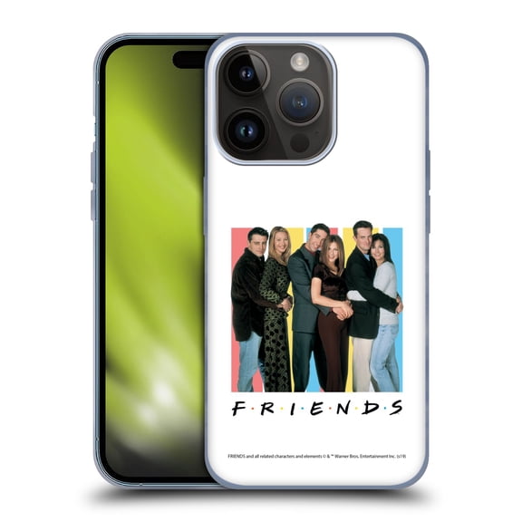 Head Case Designs Officially Licensed Friends TV Show Logos Cast Soft Gel Case Compatible with Apple iPhone 15 Pro