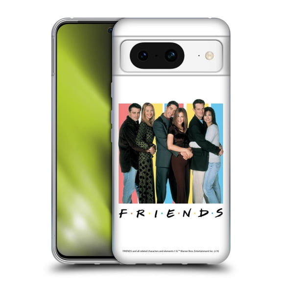 Head Case Designs Officially Licensed Friends TV Show Logos Cast Soft Gel Case Compatible with Google Pixel 8