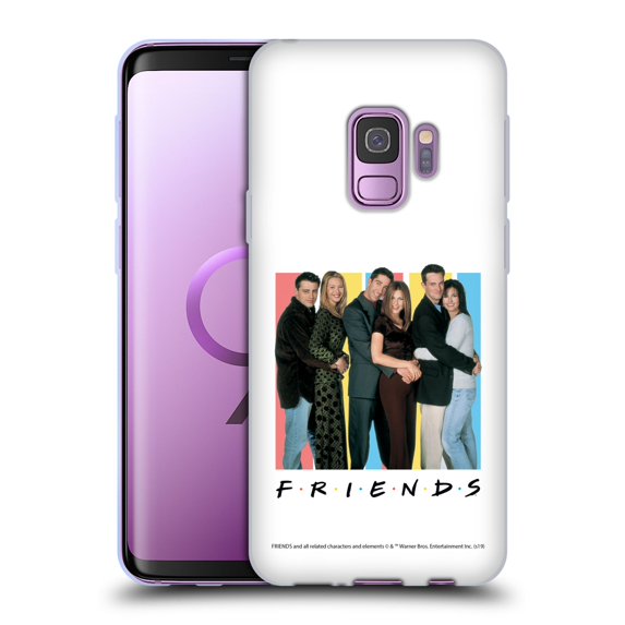 Head Case Designs Officially Licensed Friends TV Show Logos Cast Soft Gel Case Compatible with Samsung Galaxy S9
