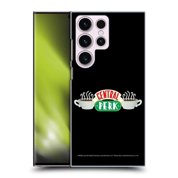 Head Case Designs Officially Licensed Friends TV Show Logos Central Perk Hard Back Case Compatible with Samsung Galaxy S23 Ultra 5G