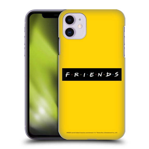 Head Case Designs Officially Licensed Friends TV Show Logos Pattern Hard Back Case Compatible with Apple iPhone 11