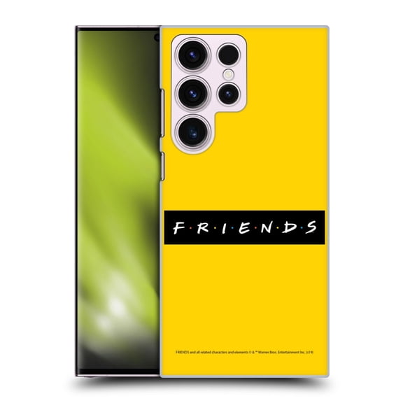 Head Case Designs Officially Licensed Friends TV Show Logos Pattern Hard Back Case Compatible with Samsung Galaxy S23 Ultra 5G
