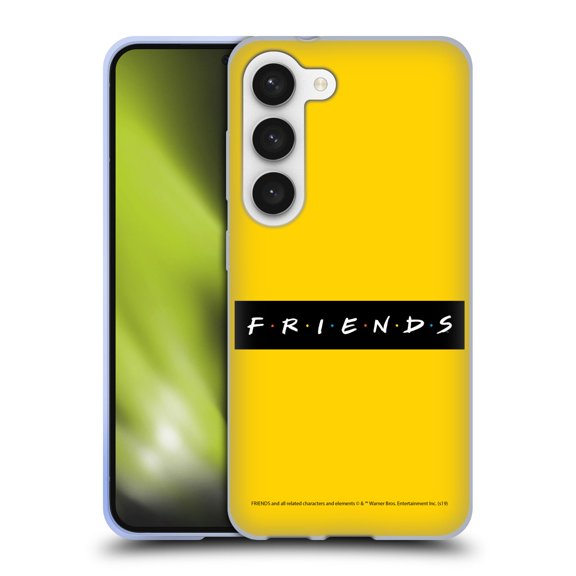 Head Case Designs Officially Licensed Friends TV Show Logos Pattern Soft Gel Case Compatible with Samsung Galaxy S23 5G
