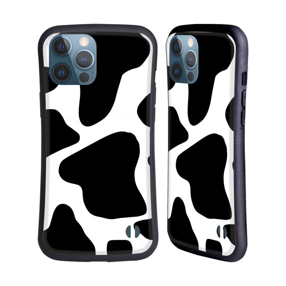 Head Case Designs Officially Licensed Grace Illustration Animal Prints Cow Hybrid Case Compatible with Apple iPhone 13 Pro Max
