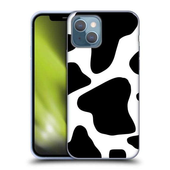 Head Case Designs Officially Licensed Grace Illustration Animal Prints Cow Soft Gel Case Compatible with Apple iPhone 13