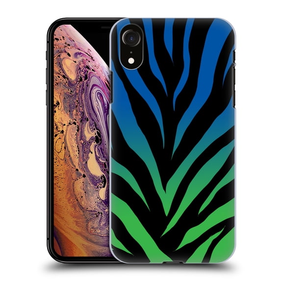 Head Case Designs Officially Licensed Grace Illustration Animal Prints Ombré Zebra Hard Back Case Compatible with Apple iPhone XR